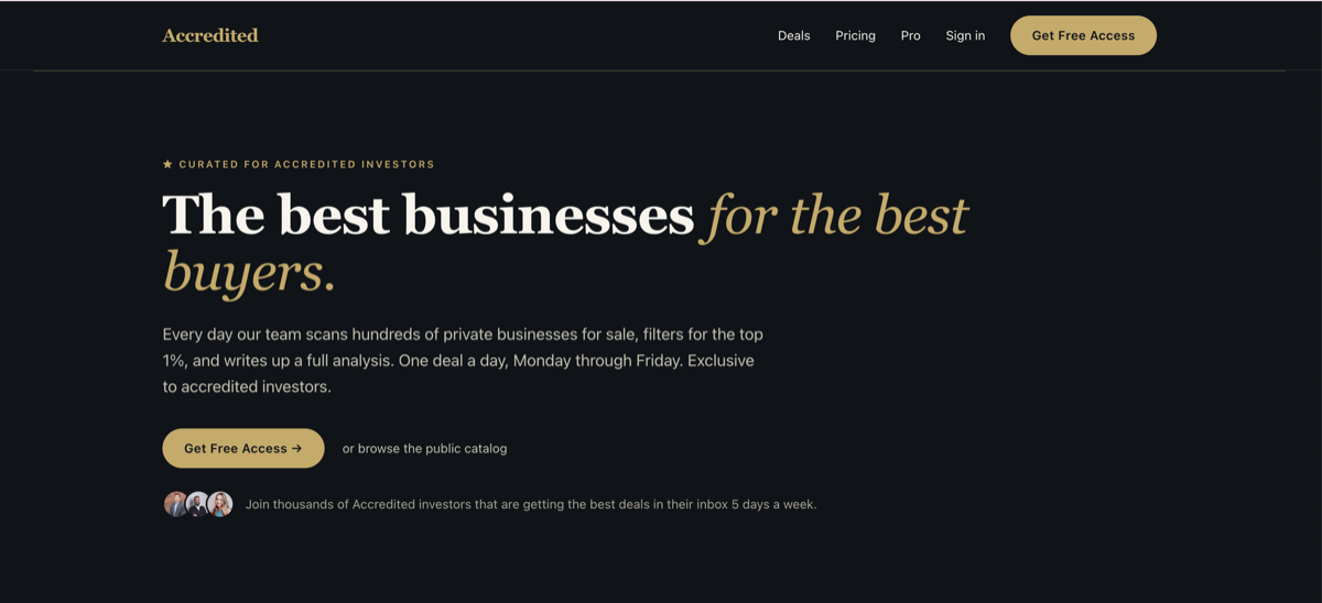 Accredited, website built by Makai Web