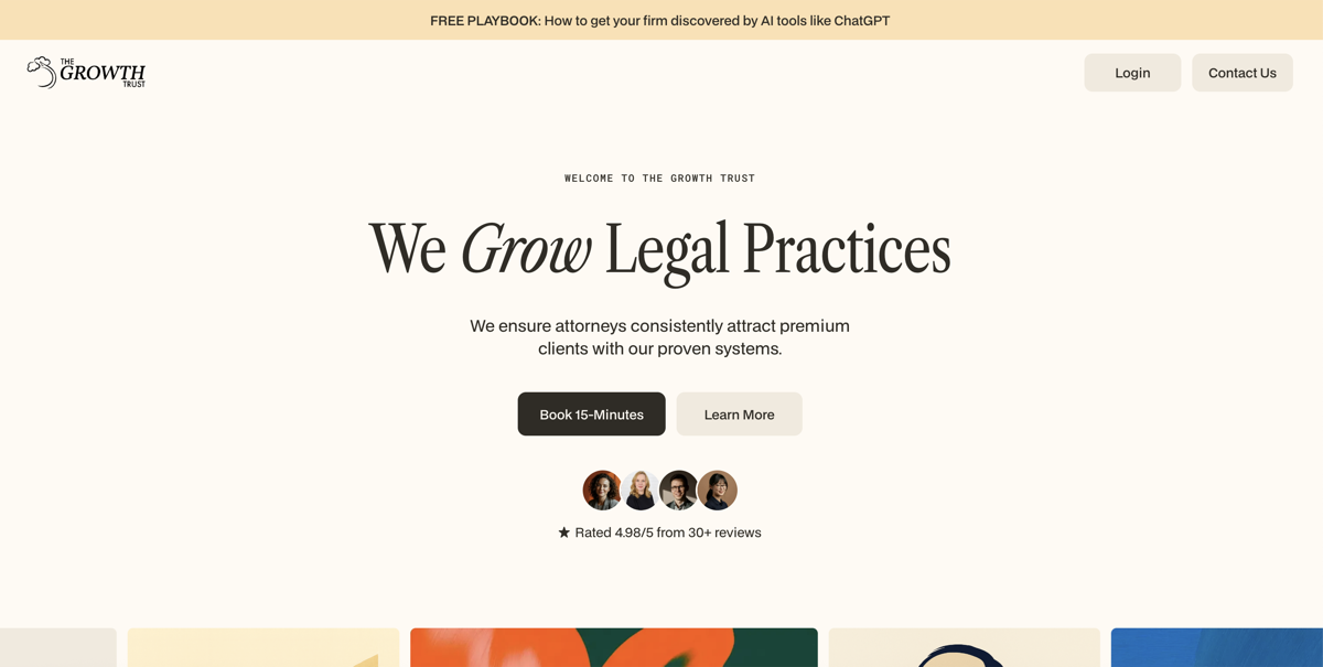 The Growth Trust, website built by Makai Web